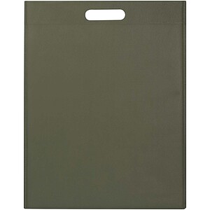 Recyklovaná nákupní taška se zipem, vojenská zelená světlá