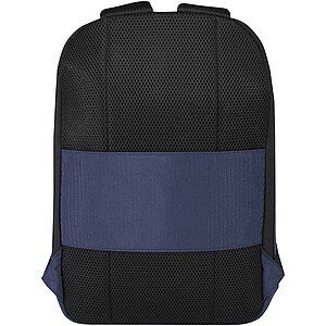 Recyklovaný batoh na notebook o velikosti 15” s ochranou proti krádeži, námořní modrá