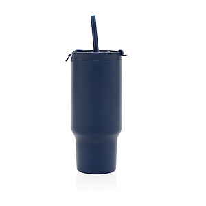 Recyklovaný nepropustný kompaktní termohrnek 480ml, námořní modrá