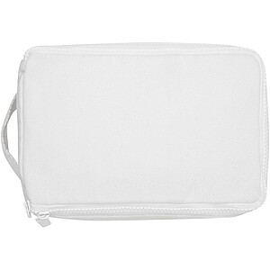 Recyklovaný organizér na toaletní potřeby 500 g/m2, bílá