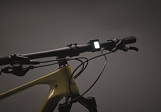 REDALO Sada dvoch dobíjacích COB svetiel na bicykel, čierna