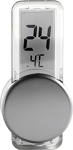 REGULUS LCD teplomer, plast, strieborná