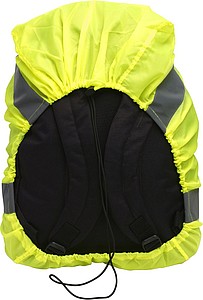 REMBA Vysoce viditelný obal na batoh s reflexními pruhy, žlutý - reflexní vesta s potiskem