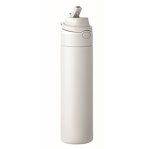 RENGIN Jednostěnná láhev z nerezové oceli 650 ml, bílá