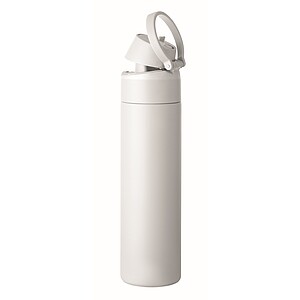 RENGIN Jednostěnná láhev z nerezové oceli 650 ml, bílá