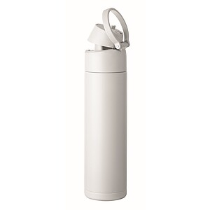 RENGIN Jednostěnná láhev z nerezové oceli 650 ml, bílá