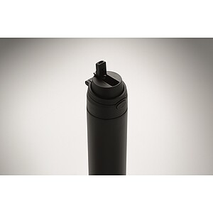 RENGIN Jednostěnná láhev z nerezové oceli 650 ml, černá