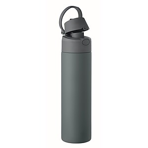 RENGIN Jednostěnná láhev z nerezové oceli 650 ml, modrošedá