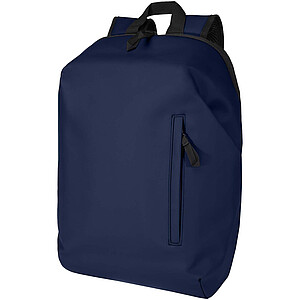 Resi Plus rolovací batoh na notebook velikosti 15” z recyklovaného GRS, 18 l, námořní modrá