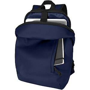 Resi Plus rolovací batoh na notebook velikosti 15” z recyklovaného GRS, 18 l, námořní modrá