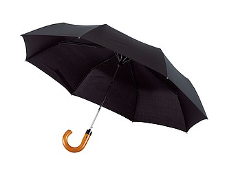REUS Skládací automatický deštník, černý - reklamní deštníky