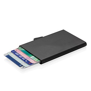 RFID hliníkové púzdro na karty C-Secure, čierna