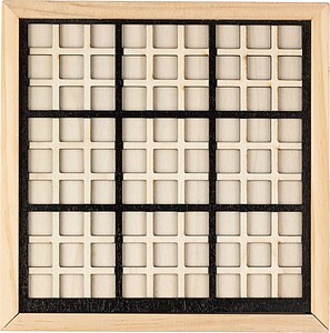 ROBLEO Dřevěná hra Sudoku, hnědá