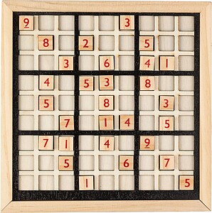 ROBLEO Dřevěná hra Sudoku, hnědá