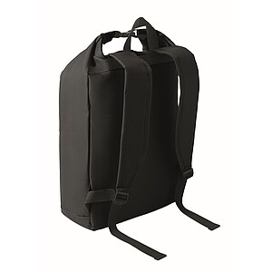 Rolovací batoh na notebook, čierna