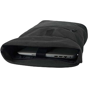 Rolovací batoh na notebook velikosti 14” z recyklovaného GRS, černá