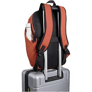 Rolovací batoh na notebook velikosti 15” z recyklovaného GRS, středně oranžová