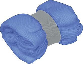 Ručník z mikrovlákna s elastickým páskem, modrá