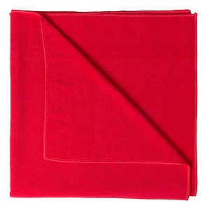 Ručník z polyesteru, 345 g/m2, červený