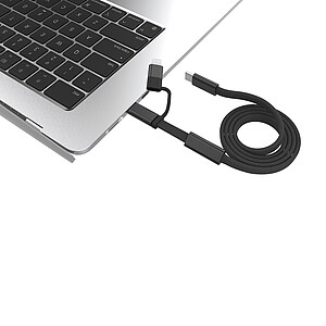 Rychlonabíjecí kabel Arc 2 v 1 z RCS 60W 120 cm, černá