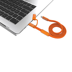 Rychlonabíjecí kabel Arc 2 v 1 z RCS 60W 120 cm, oranžová