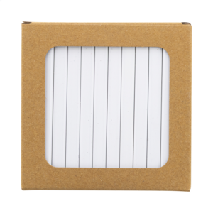 Sada 12 hranatých pastelek, bílá