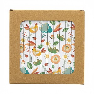 Sada 12 hranatých pastelek, bílá