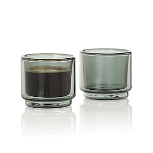 Sada espresso hrnků AdHoc Impact 45 ml, 2 ks, transparentní