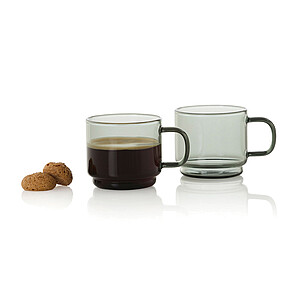 Sada espresso skleniček AdHoc Impact 70 ml, 2 ks, transparentní