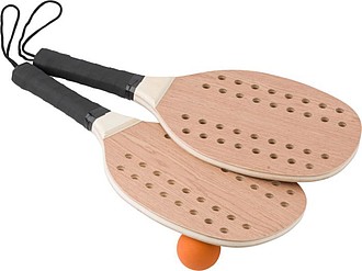 Sada na plážový tenis z palisandrového dřeva