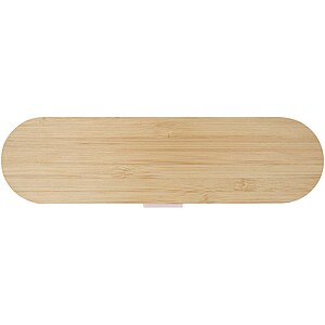 Sada příborů s bambusovým víčkem, jemně růžová