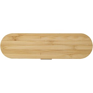 Sada příborů s bambusovým víčkem, tmavě béžová