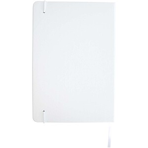 Sada zápisníku A5 s tvrdou obálkou a kuličkovým perem, bílá/černá