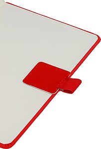 Samolepka spoutkem na pero, červená