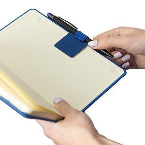 Samolepka spoutkem na pero, tmavě modrá