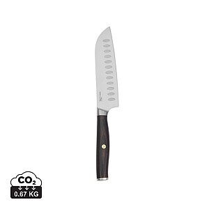 Santoku nôž 14 cm z RCS recyklovanej ocele, čierna