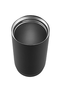 SCHWARZWOLF ADRASAN Dvojstenný nerezový termohrnček, čierna