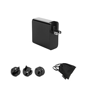 SCHWARZWOLF BANIAS 65W cestovný adaptér so 4 rôznymi koncovkami