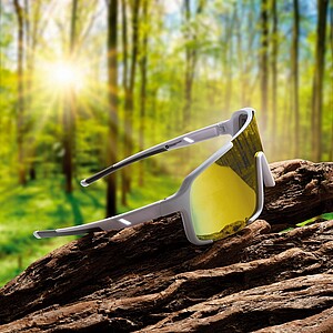 SCHWARZWOLF BARWON Športové polarizačné okuliare, biela