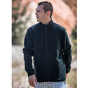 SCHWARZWOLF BESILA pánská fleece mikina, černá XXXL