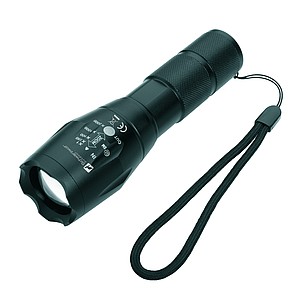 SCHWARZWOLF DELGADA Nabíjateľná kovová outdoorová baterka
