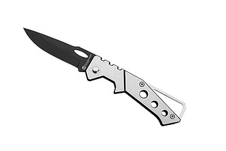 SCHWARZWOLF GEDIZ Zatvárací nôž, čierna/strieborná - reklamní předměty