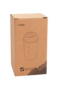 SCHWARZWOLF LIARD Termohrnček nerezový 360 ml, biela