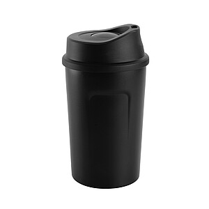 SCHWARZWOLF LIARD Termohrnček nerezový 360 ml, čierna