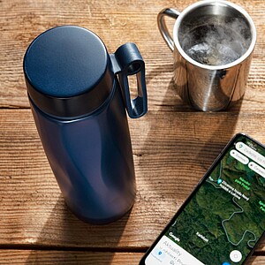 SCHWARZWOLF NIKKO Dvojstenná vákuová termosska, 500 ml, sivá