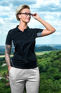 SCHWARZWOLF PALISADE funkční polokošile dámská, černá/šedá L