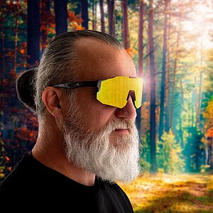 SCHWARZWOLF TRINITY Športové polarizačné okuliare, čierna