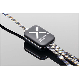 SCX.design C33 60 W nabíjecí kabel typu C s dvojitým podsvíceným logem, tmavě šedý melír