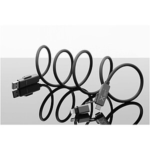 SCX.design C59 100 W magnetický silikonový nabíjecí kabel, černá