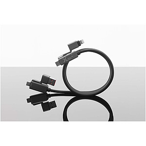 SCX.design C59 100 W magnetický silikonový nabíjecí kabel, černá